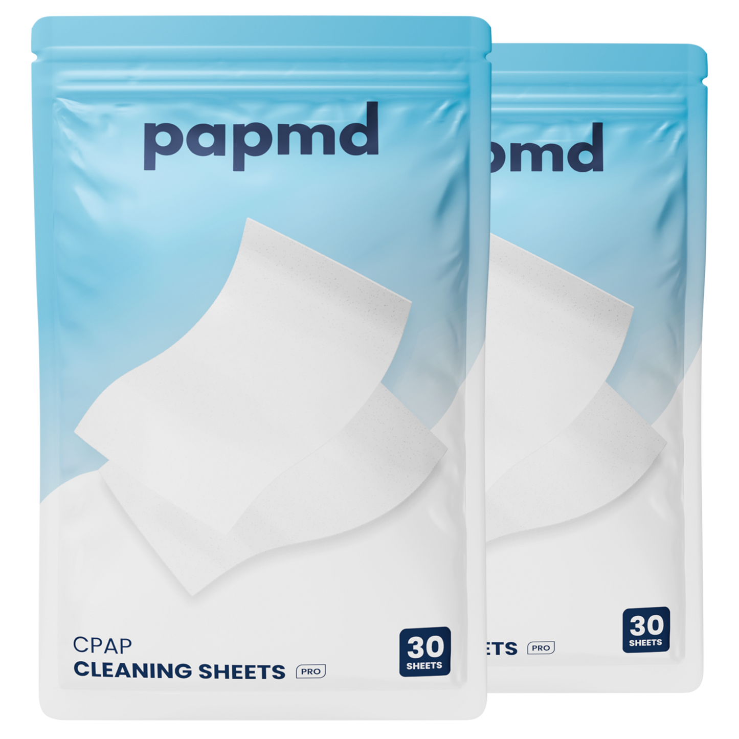 Pap MD Cleaning Sheets 2 Packs (60 sheets) PRO #M-01-CLPOTPMDV3