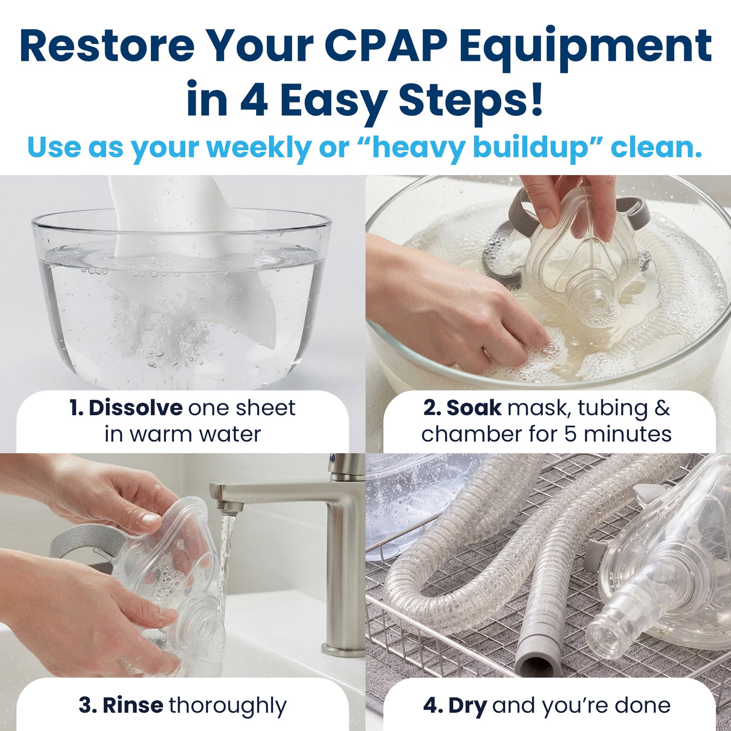 CPAP Cleaning Sheets