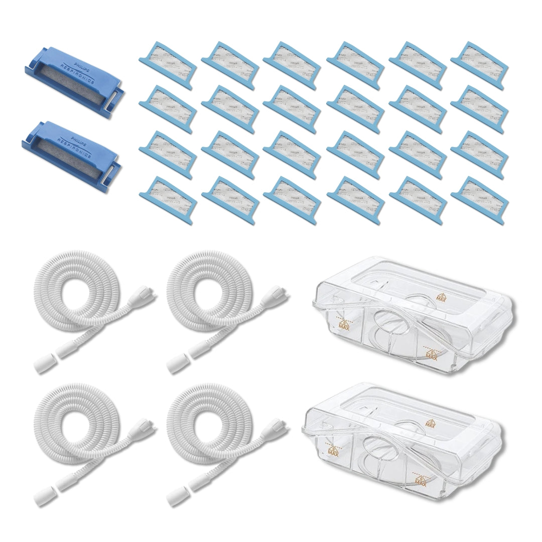 Philips DreamStation (DS1) Resupply Bundle — Tubes, Filters & Water Chamber (6‑ or 12‑Month)