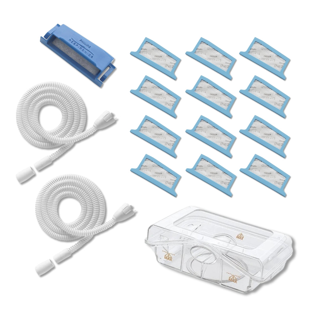 Philips DreamStation (DS1) Resupply Bundle — Tubes, Filters & Water Chamber (6‑ or 12‑Month)
