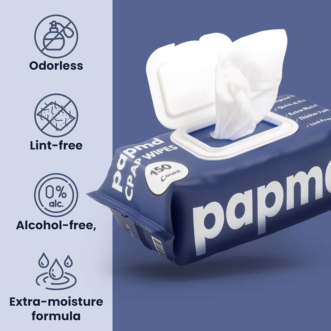 PAPMD CPAP Wipes