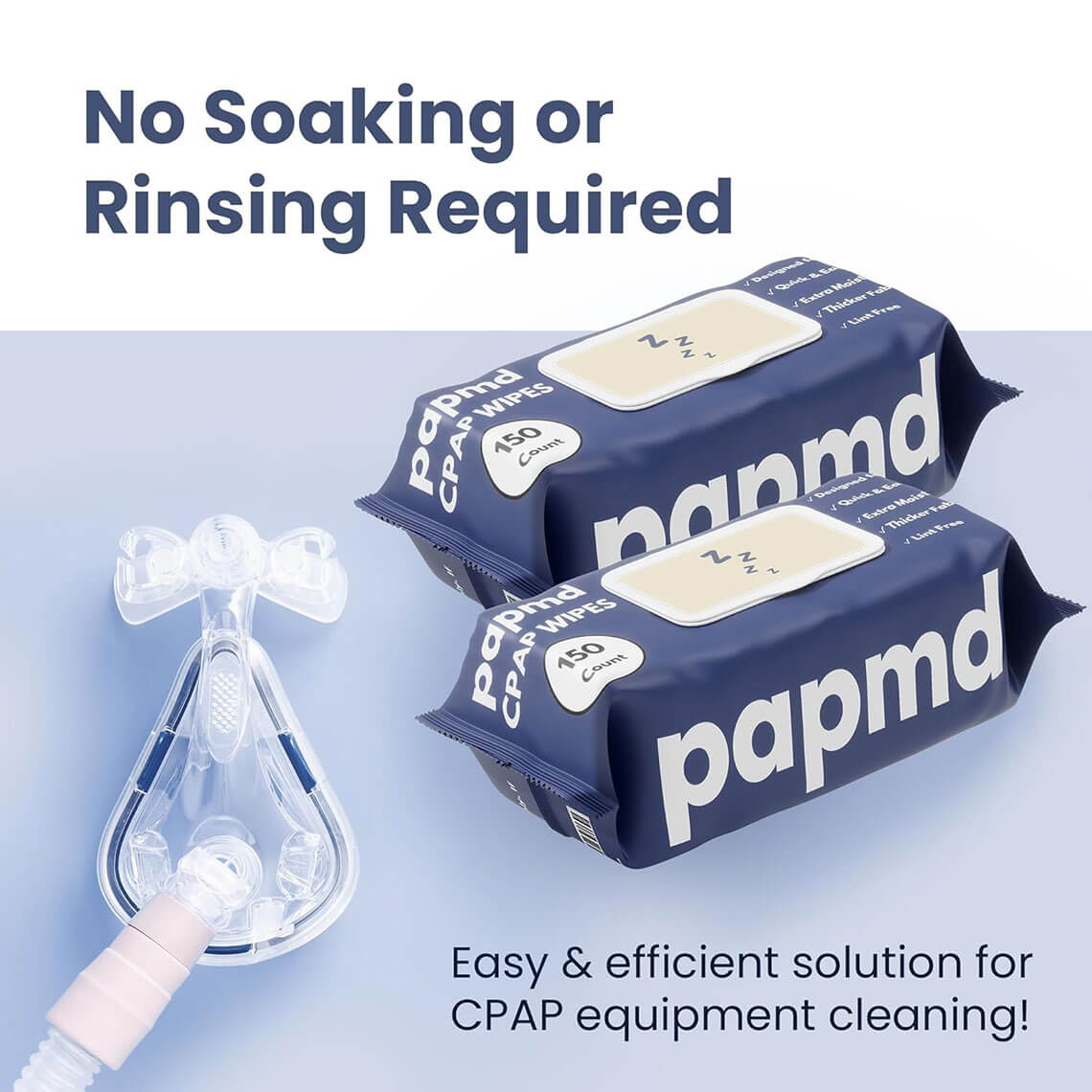PAP MD Mouth Tape + CPAP Bacteria Filter Ultra + CPAP Wipes